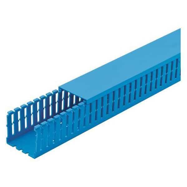 Base Wiring Duct, Type F, Narrow, Intrinsic Blue, 2" x 4" x 1' (6-Pack)